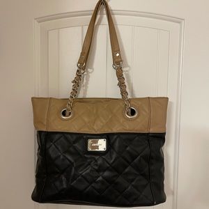 Nine West Black and Tan Purse~~Gently Used